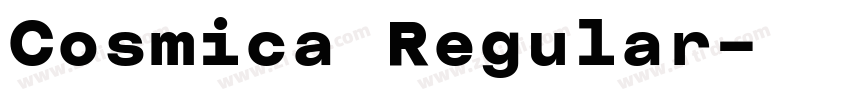 Cosmica Regular字体转换
